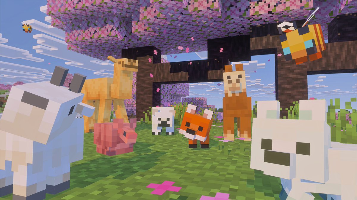 Baby animals from Minecraft's new update